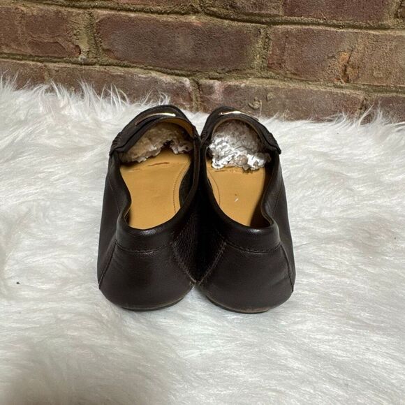 Coach Womens Fredrica Brown Leather Loafers Size 8.5 - Picture 5 of 11